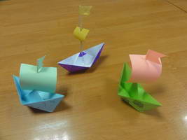 В учебном объединении «Художественное конструирование»,  в феврале учащиеся изучали технику оригами