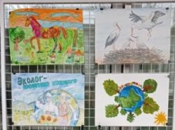 В окнах Главпочтамта открылась выставка работ победителей и призёров республиканского этапа Всероссийского конкурса экологических рисунков